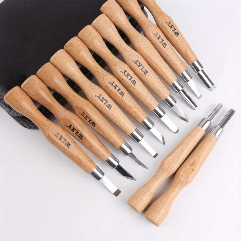 Wood Chisel Set - 12'li Profesyonel Ahşap Oyma Keski ve